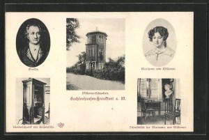 Marianne von Willemer, Goethe und das Willemer-Häuschen