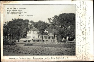 Gerbermühle um 1910, Postkarte